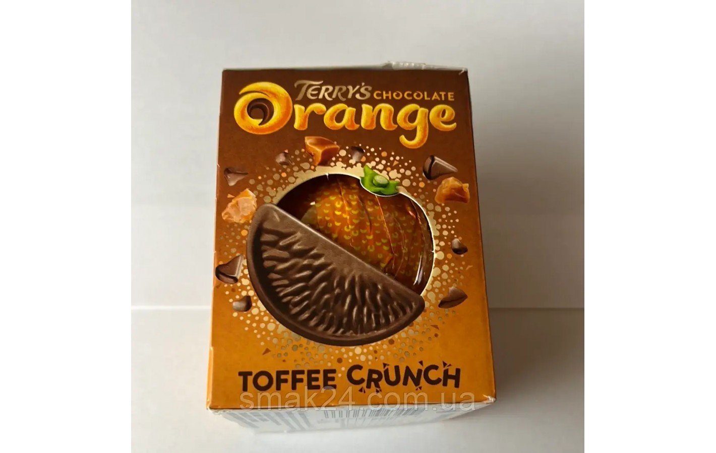 Шоколадний апельсин зі шматочками ірису Terrys Chocolate Orange Toffee Crunch 152 г Франція