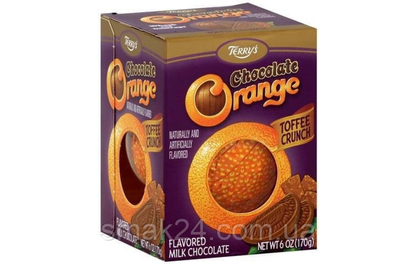 Шоколадний апельсин зі шматочками ірису Terrys Chocolate Orange Toffee Crunch 152 г Франція