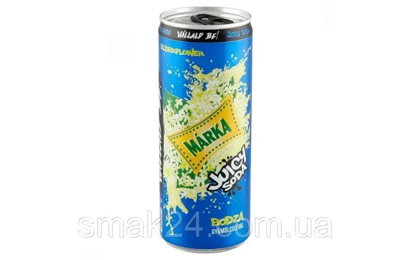 Напиток сильногазированный с соком и со вкусом Вишни MARKA JUICY SODA 250мл ж/б Венгрия