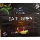 Чай черный ароматизированный с лимоном Lord Nelson EARL GREY (75х1.75г) 131,25г Польша