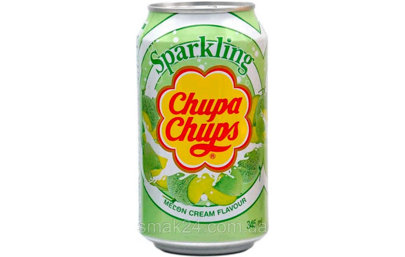 Напій газований зі смаком дині та вершків Chupa Chups Melon&Cream 345мл Корея