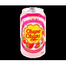 Напиток газированный со вкусом клубники со сливками Chupa Chups Strawberry&Cream 345мл ж/б Корея
