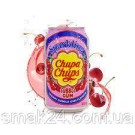 Напиток газированный со вкусом вишневой жевательной резинки Chupa Chups Bubble Gum 345мл ж/б Корея