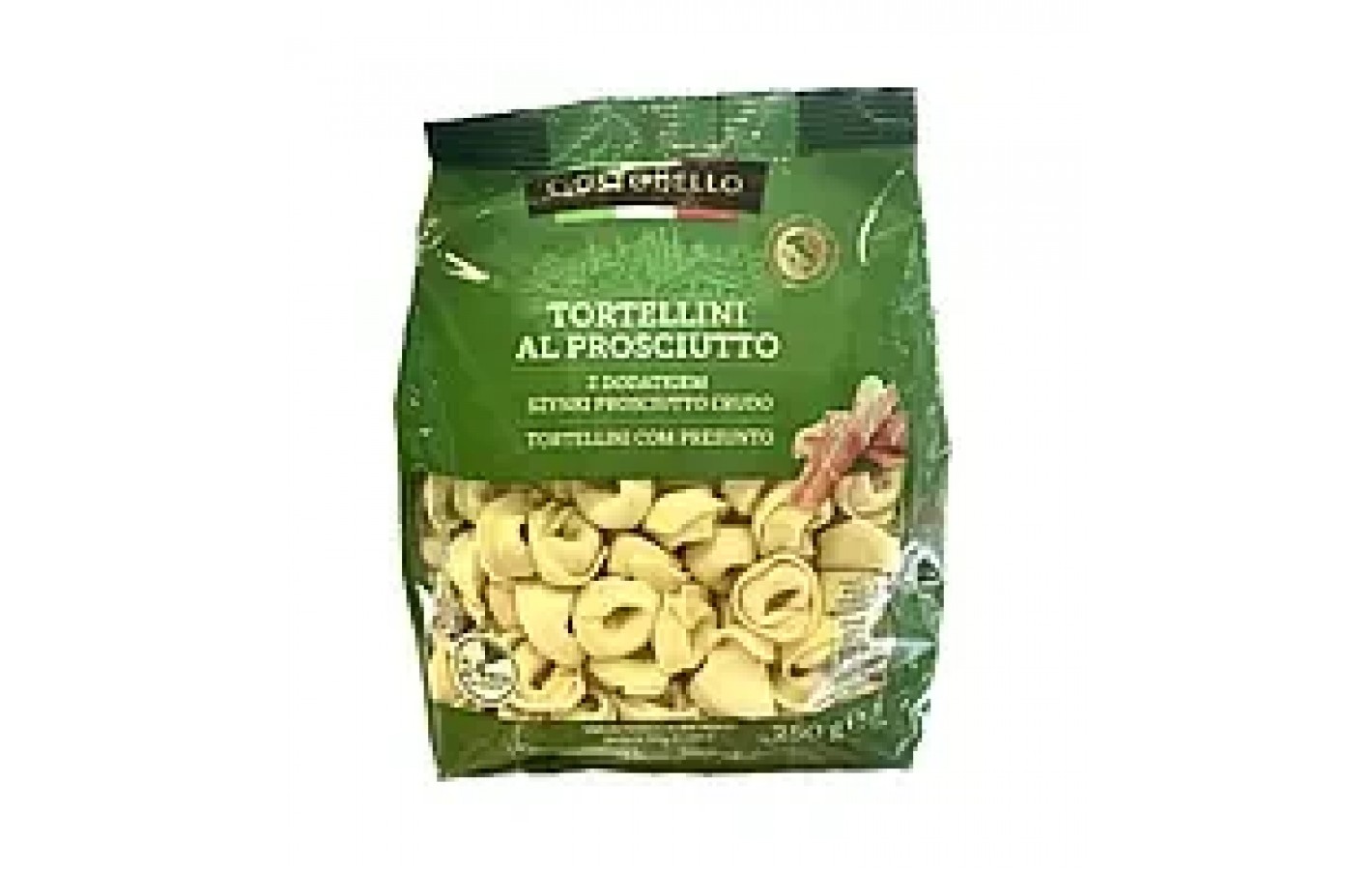 Тортеллини фаршированные прошутто GustoBello Tortellini al Prosciutto 250г Италия