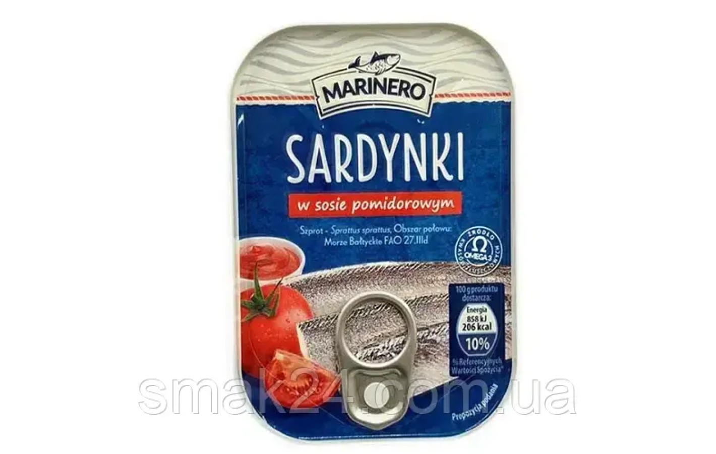 Сардинки в томатном соусе Marinero Sardynki w sosie pomidorowym 110г Польша