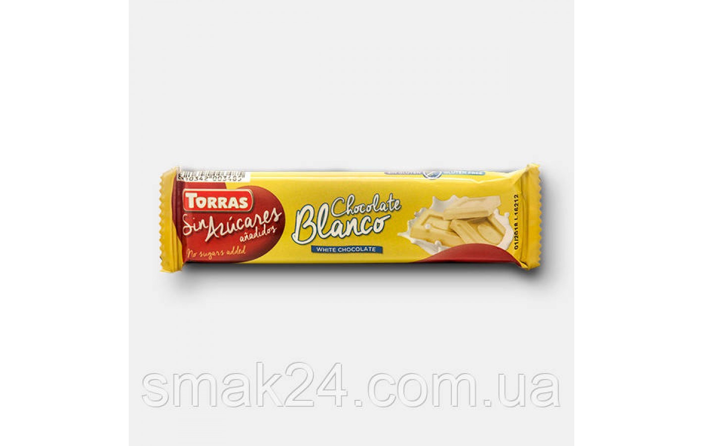 Шоколад молочний Торрас БЕЗ ГЛЮТЕНУ БЕЗ ЦУКРУ Torras Leche 30г Іспанія