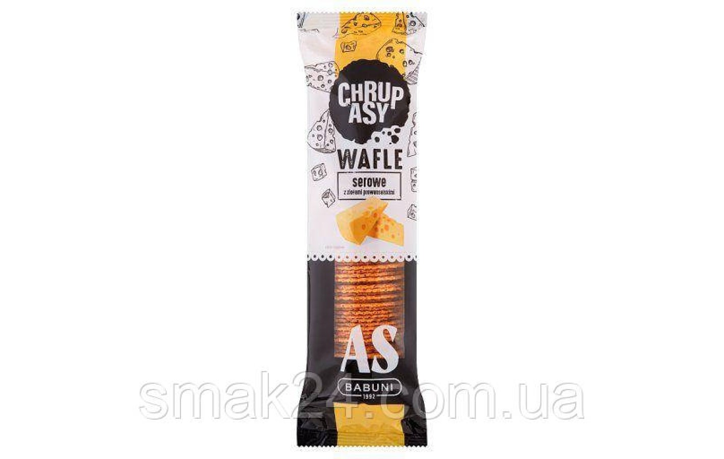 Вафлі зі смаком сиру та прованських трав Chrup Asy Wafle Serowe z Ziolami Prowansalskimi 90 г Польща