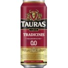 Пиво світле безалкогольне фільтроване Tauras Tradicinis 0% 0.5л Литва