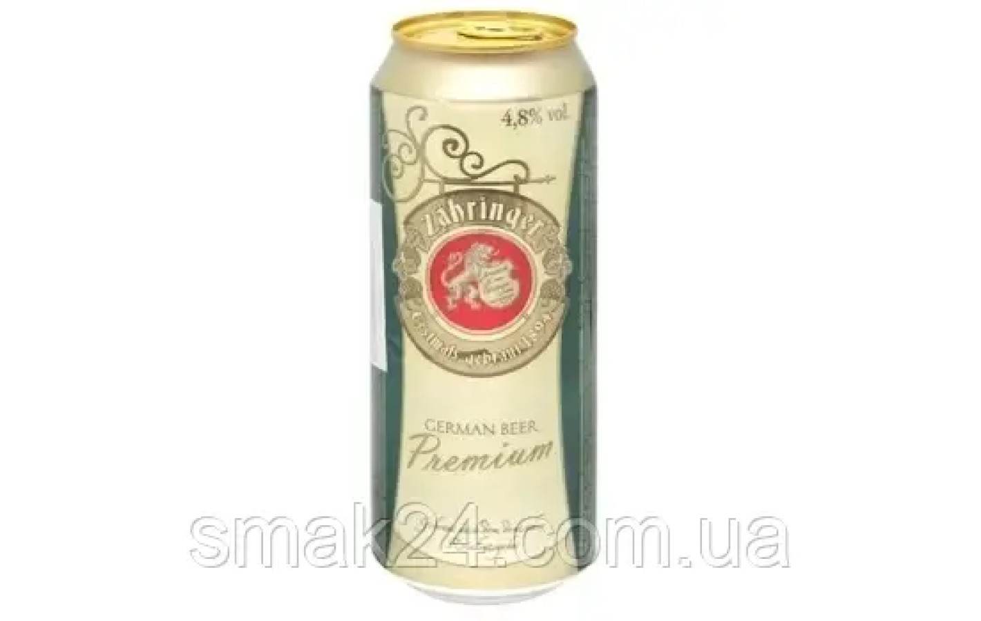 Пиво светлое фильтрованное Zabringer German beer Premium 4,8% 0.5л Германия