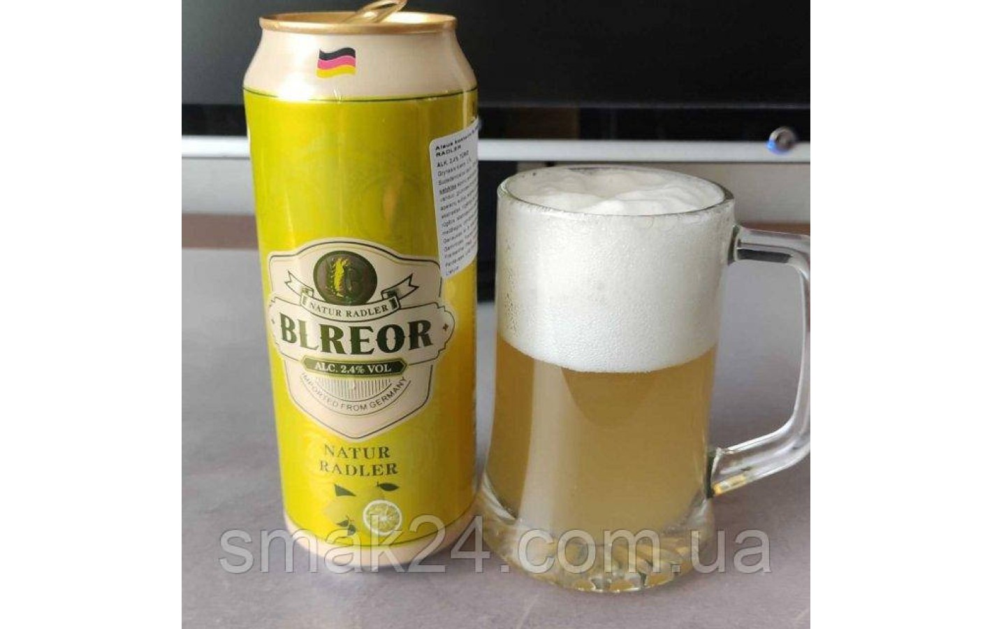 Пиво-микс Natur Radler Blreor 2.4% 0.5л Германия