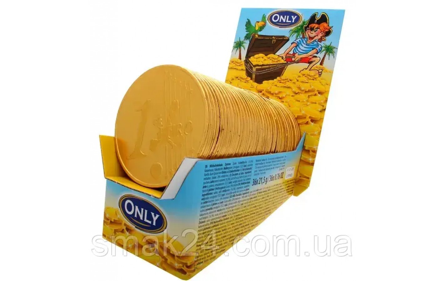 Шоколад молочний Євромонети Only 21.5г Австрія