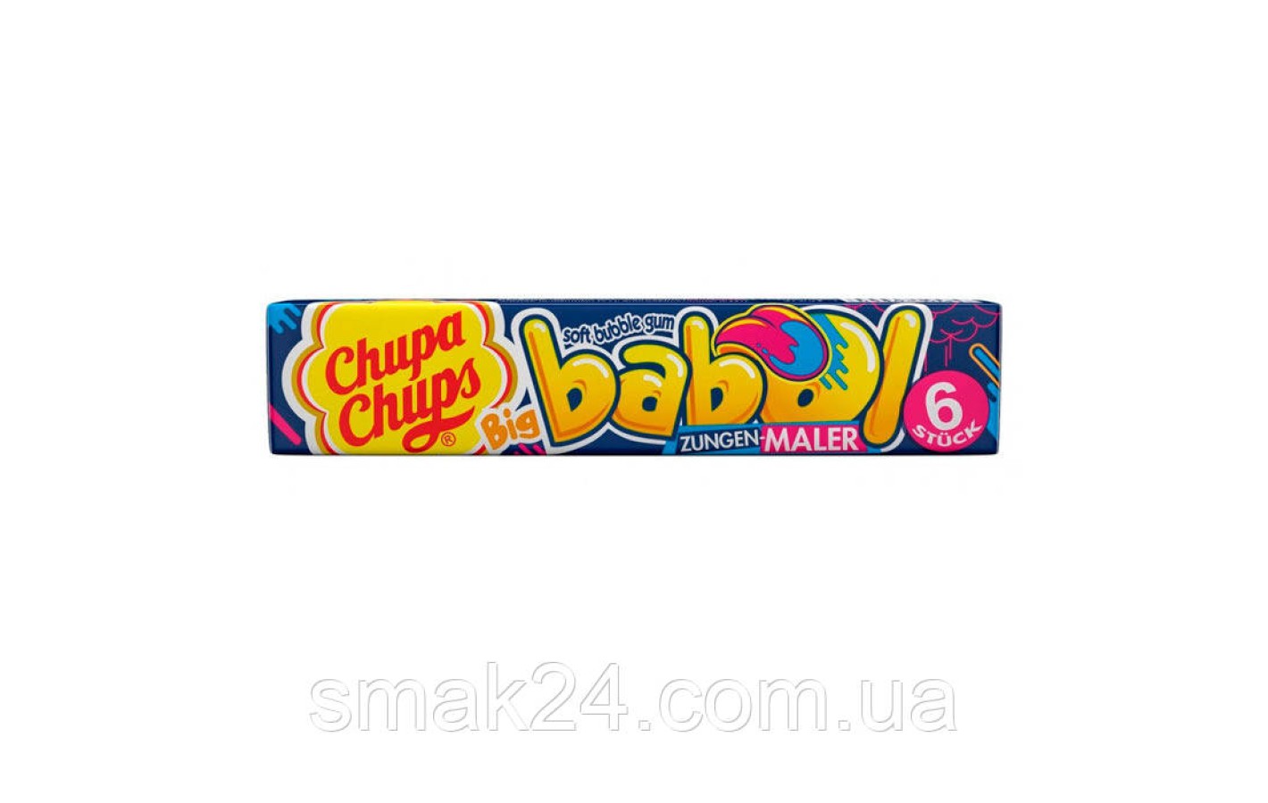 Жевательная резинка малиновая Chupa Chups Big Babol Zungen Maler 27.6г Испания