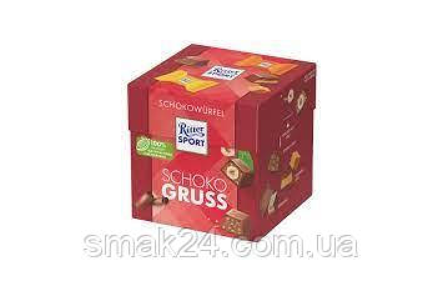 Набір шоколадних цукерок 4 смаки Ritter Sport Schokowurfel Schoko Gruss 176г (22шт) Німеччина