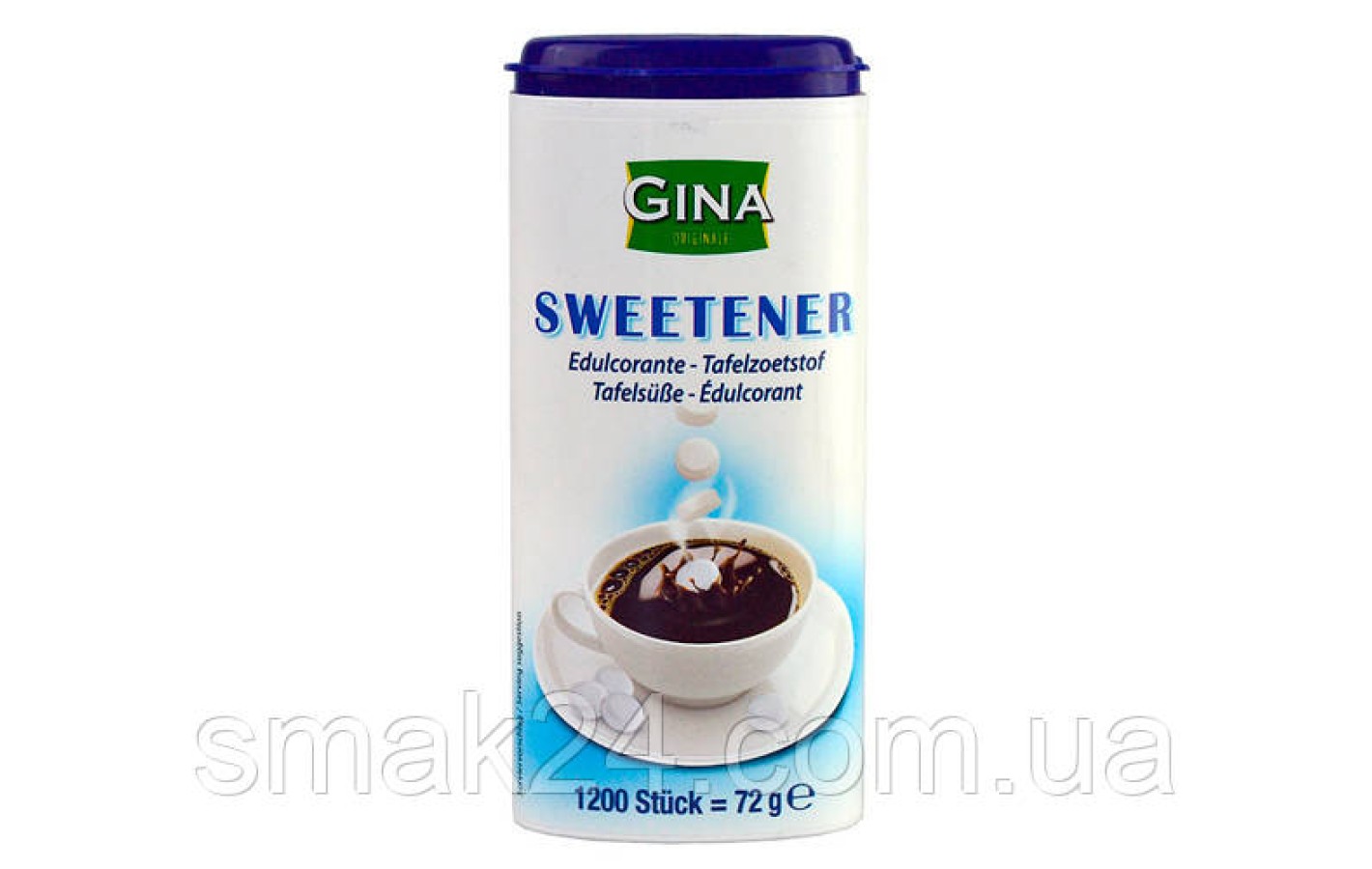 Сахарозаменитель (подсластитель) Gina Sweetener 72г (1200 шт) Австрия