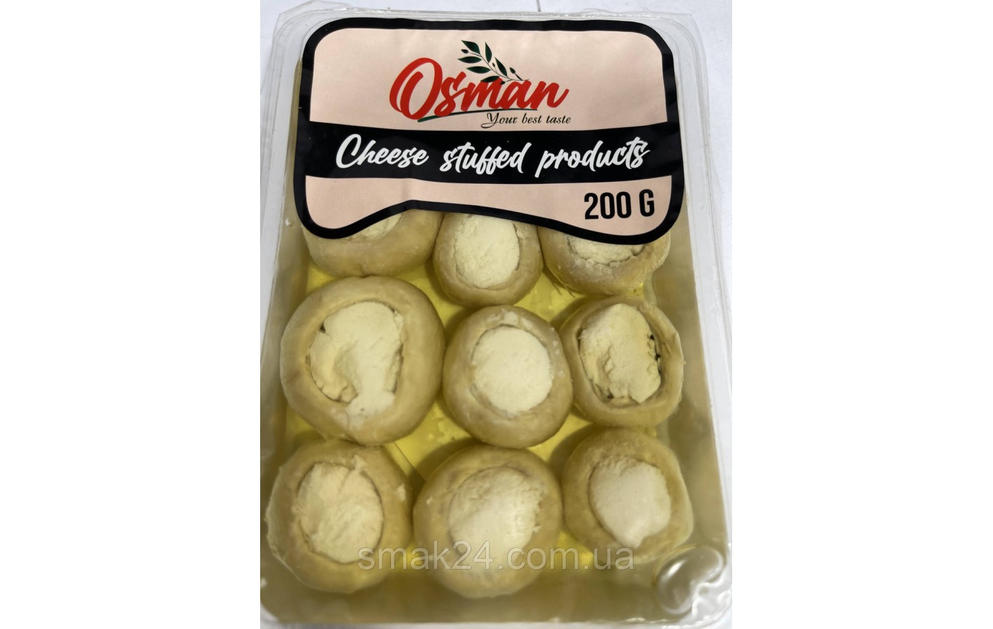 Шампиньоны маринованные и фаршированные сыром в подсолнечном масле Osman Chees Stuffed products 200г Турция