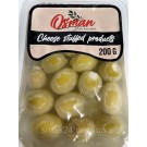 Оливки зелені фаршировані сиром у олії Osman Chees Stuffed products 200г Туреччина