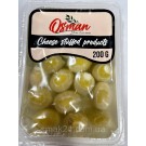 Оливки зелені фаршировані сиром у олії Osman Chees Stuffed products 200г Туреччина