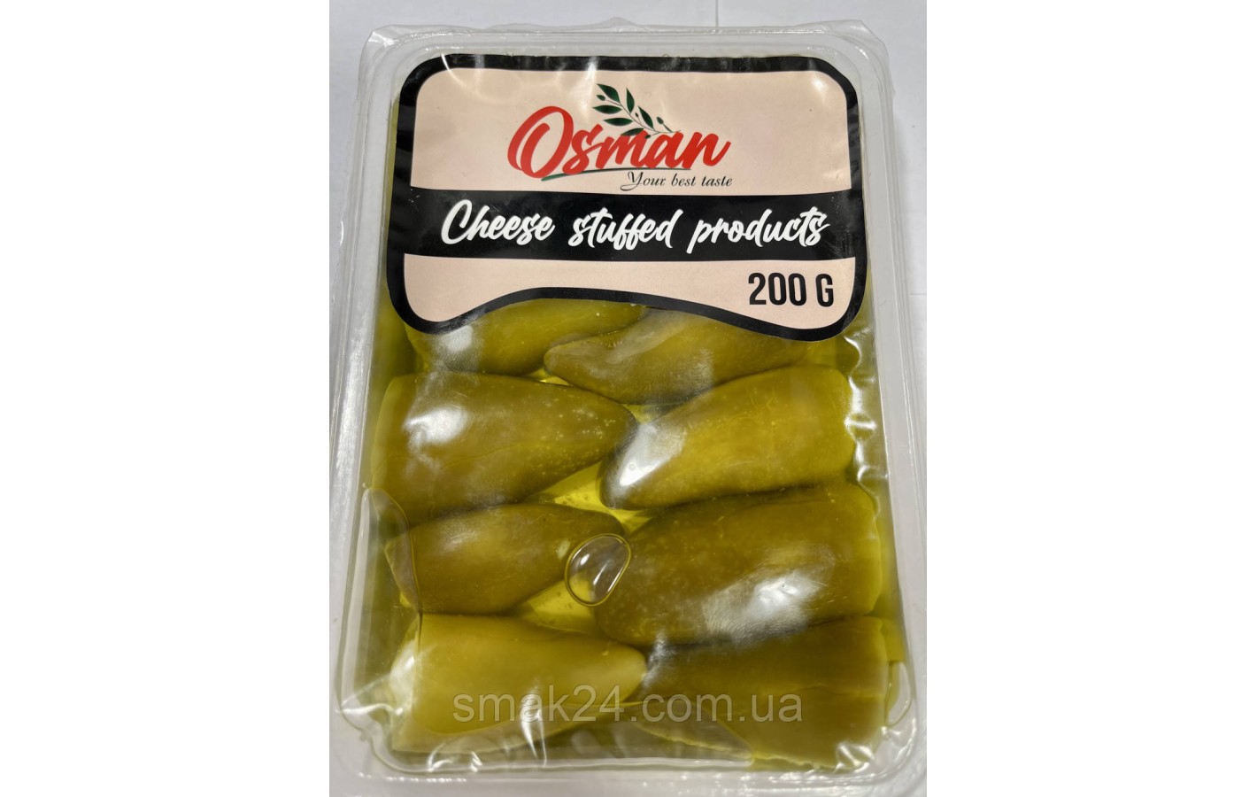 Перец халапенья фаршированный сыром в подсолнечном масле Osman Chees Stuffed products 200г Турция