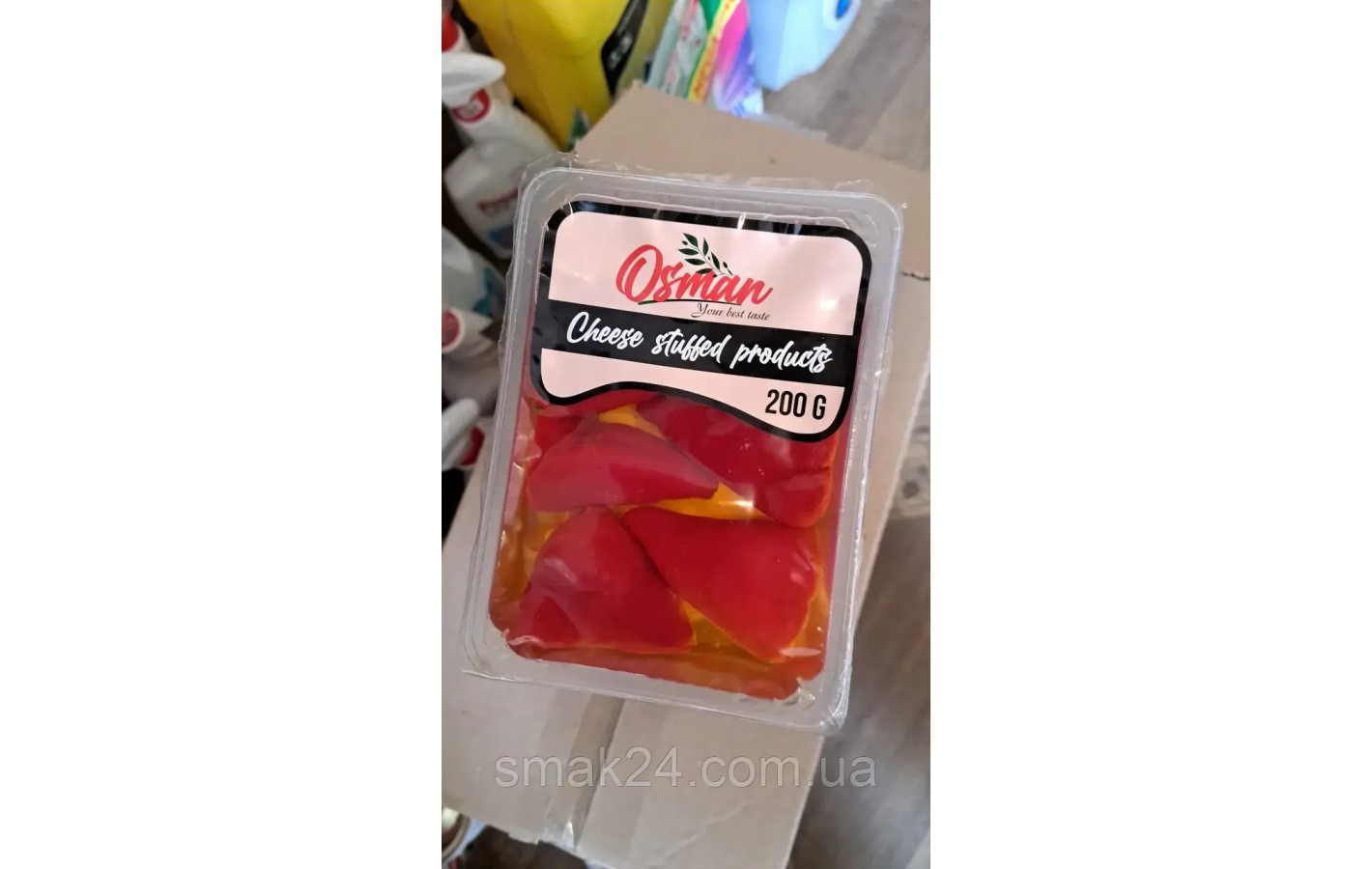 Перець халапеня фарширований сиром у соняшниковій олії Osman Chees Stuffed products 200 г Туреччина