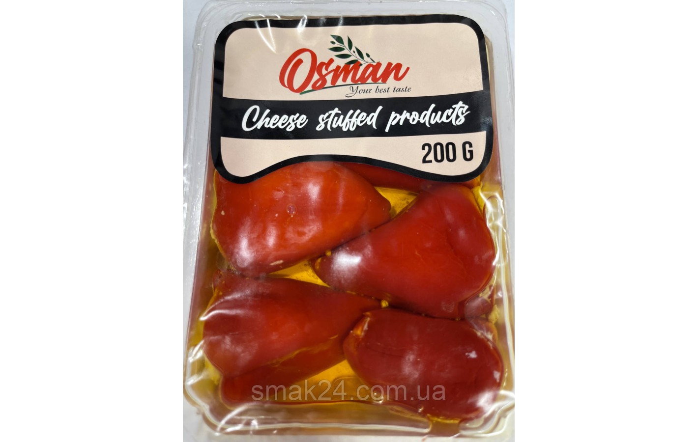 Перець халапеня фарширований сиром у соняшниковій олії Osman Chees Stuffed products 200 г Туреччина