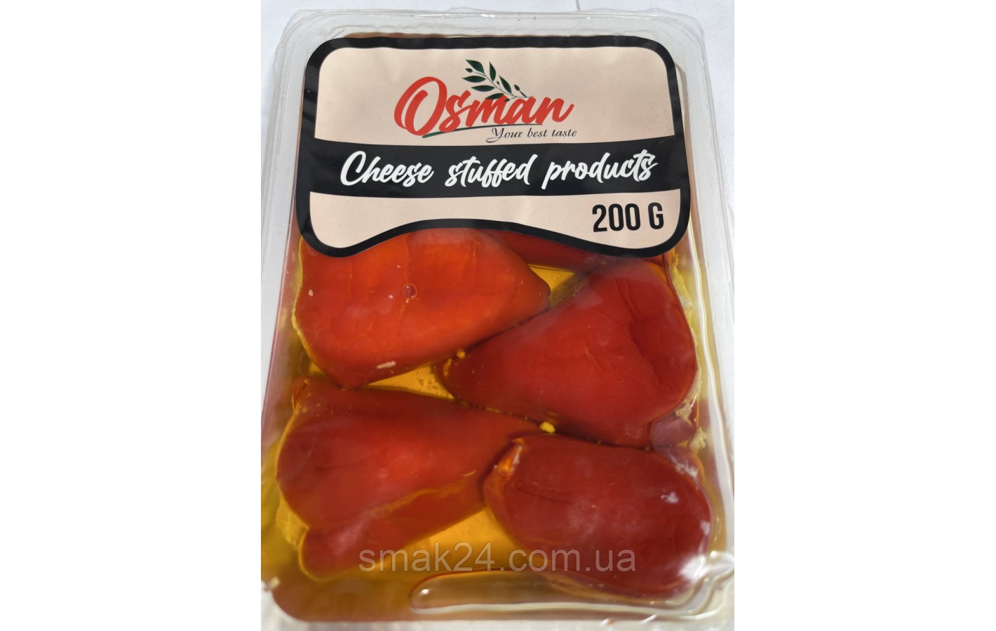 Перець халапеня фарширований сиром у соняшниковій олії Osman Chees Stuffed products 200 г Туреччина