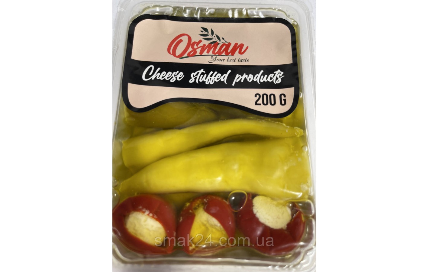 Мікс перець фаршированих сиром 3 різновиди в соняшниковій олії Osman Chees Stuffed products 200 г Турц