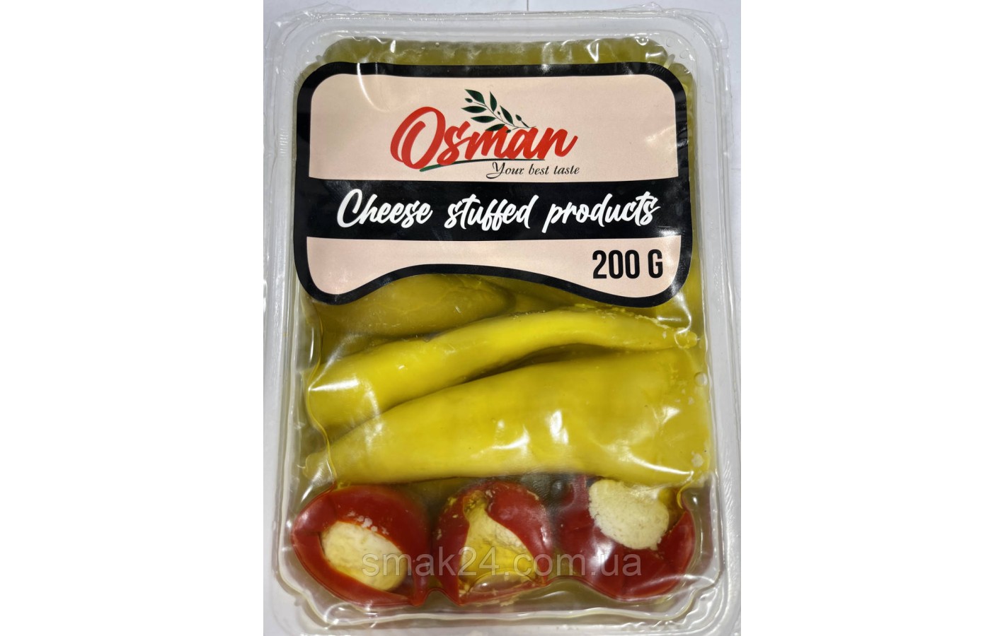 Мікс перець фаршированих сиром 3 різновиди в соняшниковій олії Osman Chees Stuffed products 200 г Турц