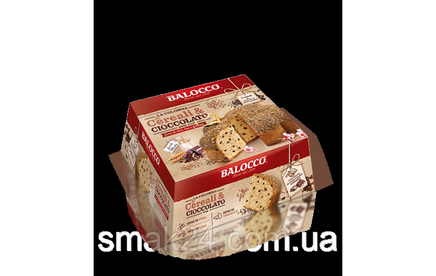 Кекс  с кусочками шоколада и злаками Balocco La Colomba Cereali&Cioccolato 750г Италия