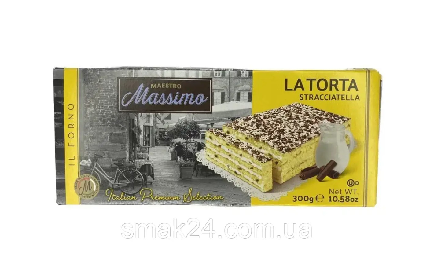 Торт із ванільним кремом Maestro Massimo Gran Torta 300 г Італія