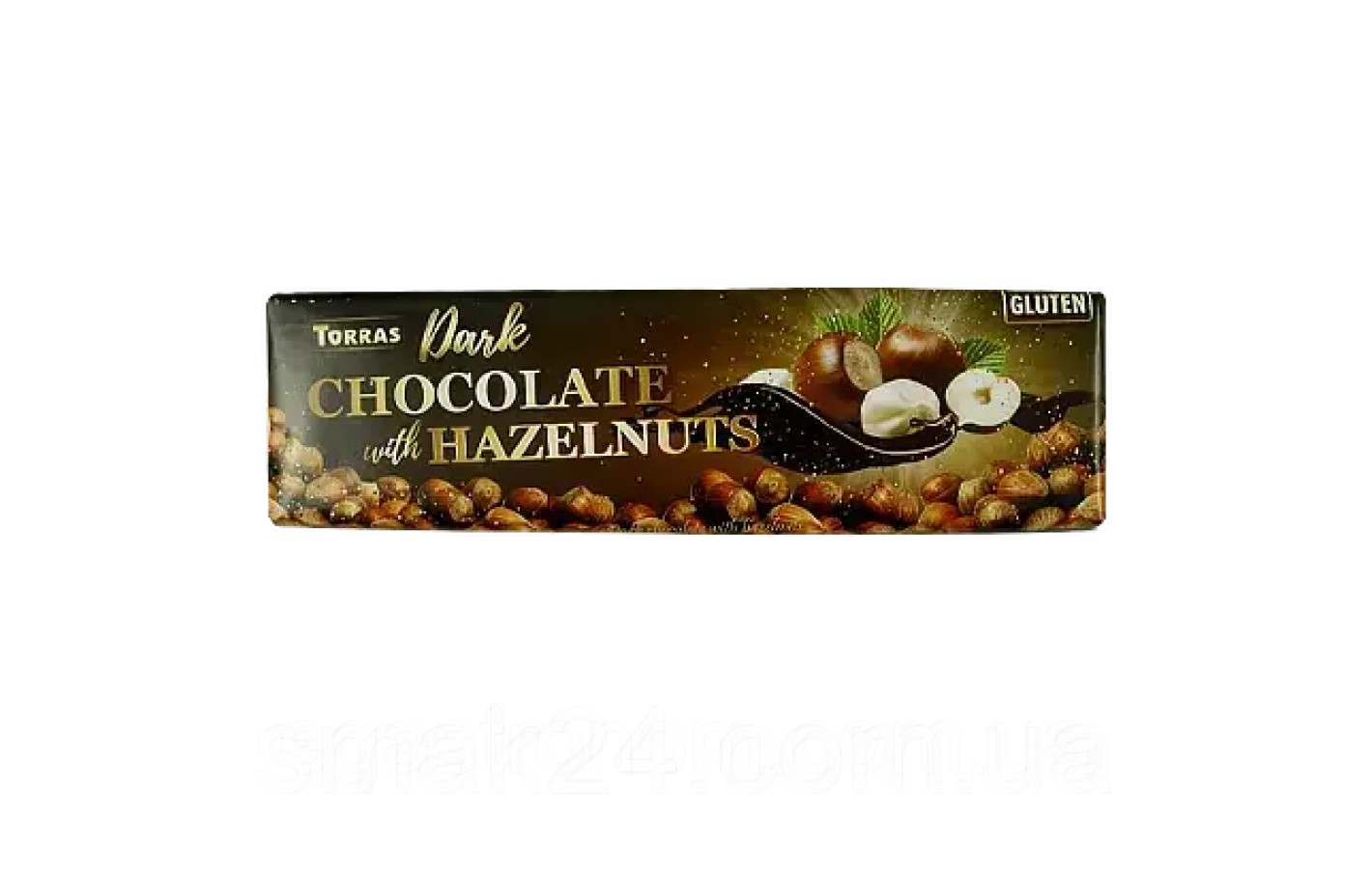 Шоколад черный с фундуком БЕЗ ГЛЮТЕНА Torras Dark Chocolate with Huzelnuts 300г Испания