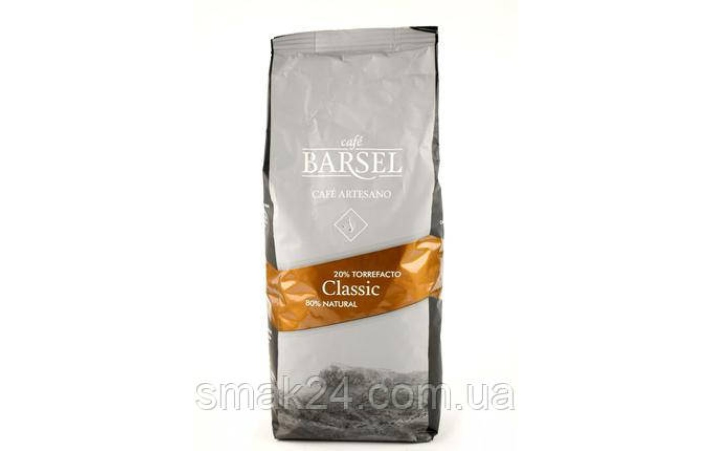 Кофе в зернах 80% натуральный 20% жареный c сахаром Barsel Cafe Artesano Classic 1кг Испания