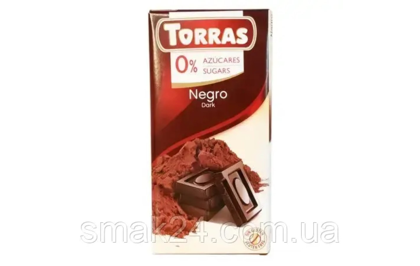 Шоколад чорний БЕЗ САХАРА Й ГЛЮТЕНА Torras Negro Dark 75 г Іспанія