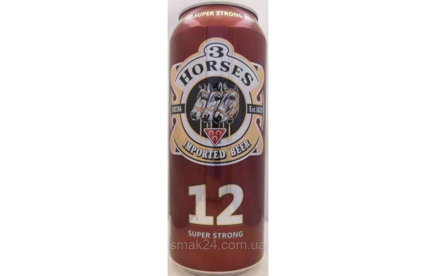 Пиво крепкое Три Коня Imported Beer 3 Horses 12% 500мл Нидерланды