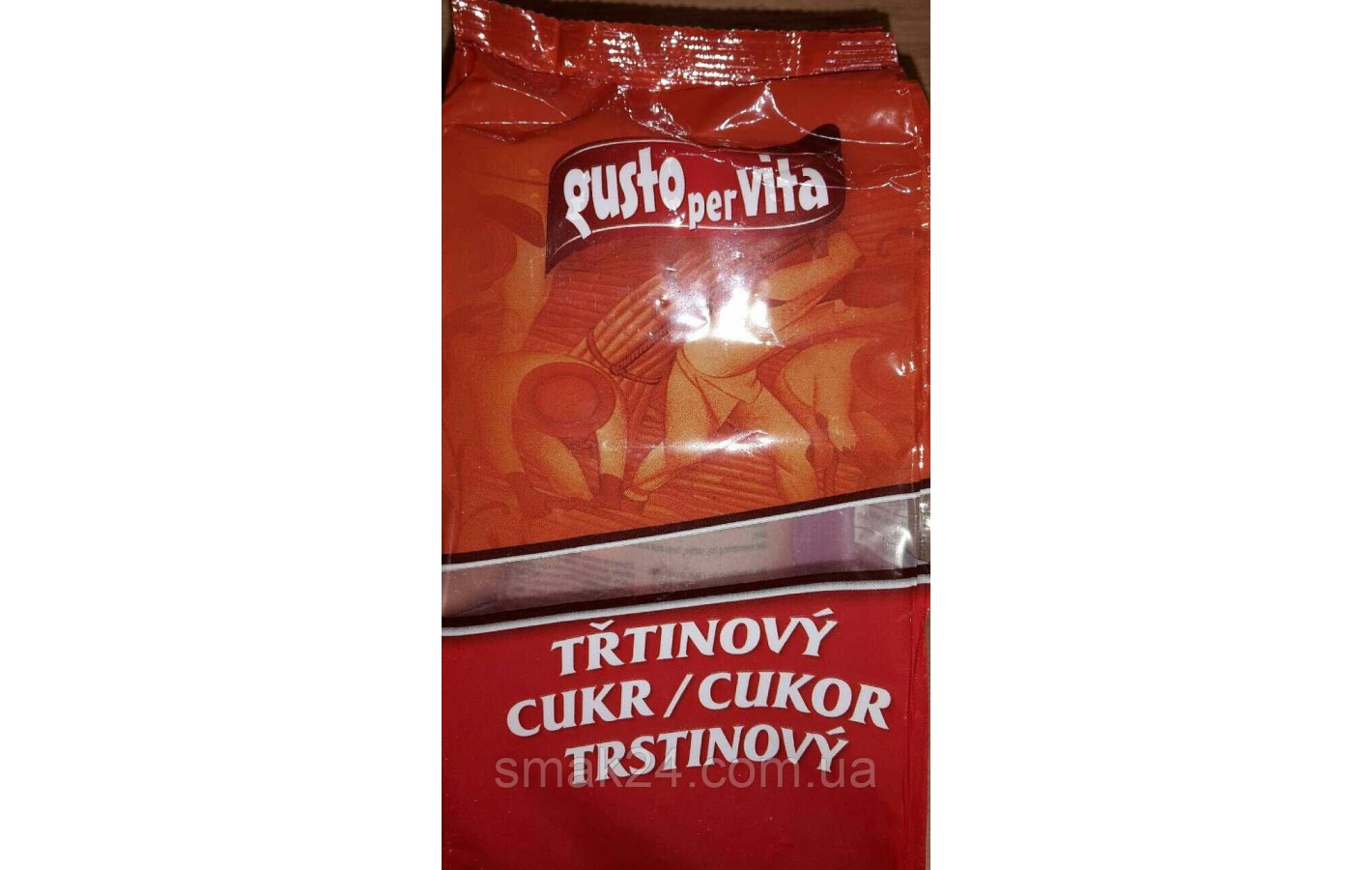 Сахар тростниковый коричневый Gusto per Vita trtinovy Cukr 500г Чехия