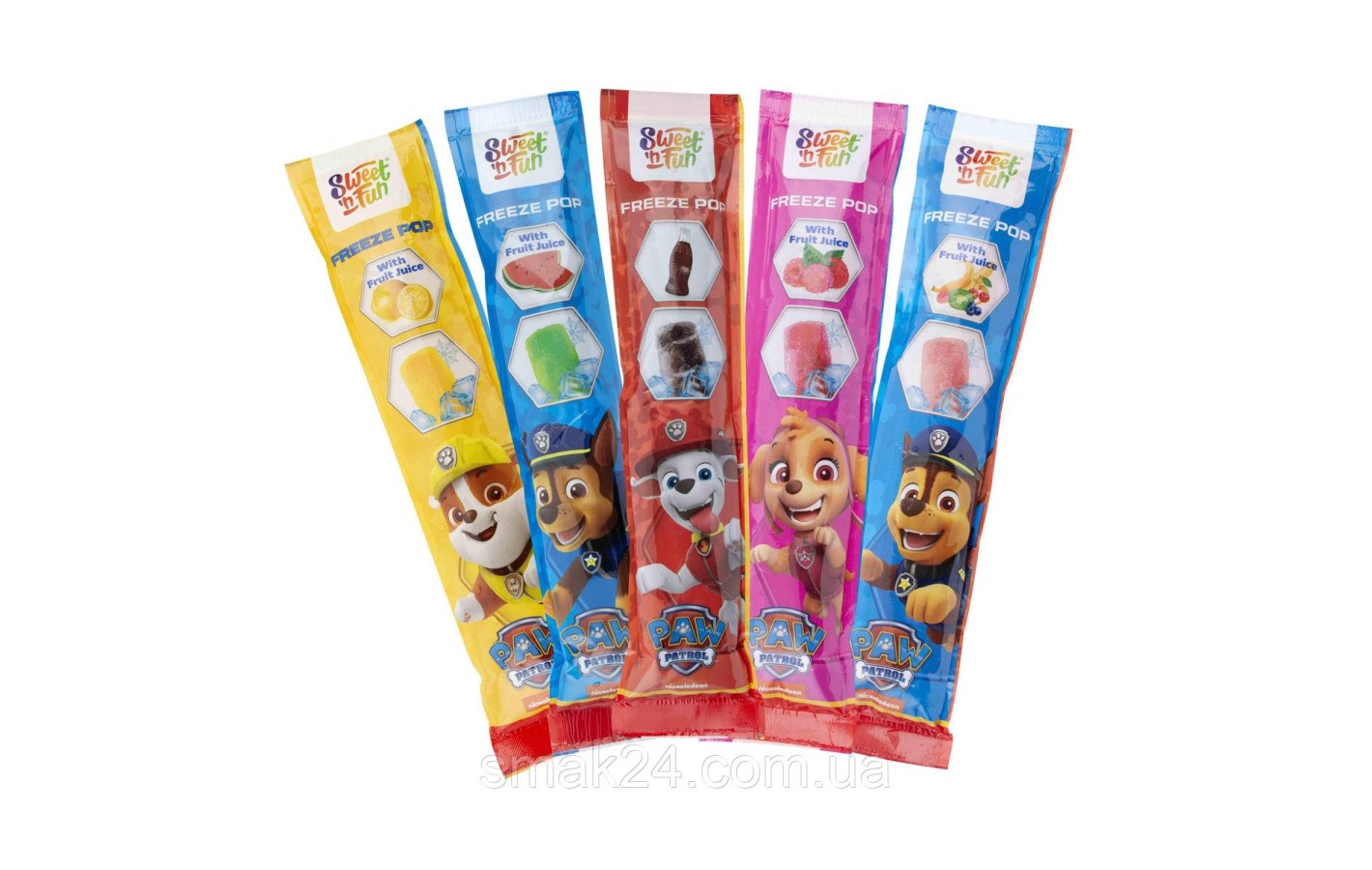 Лед-мороженое фруктовый Nickelodeon Paw Patrol Natural colours (10х50мл) 500мл Нидерланды