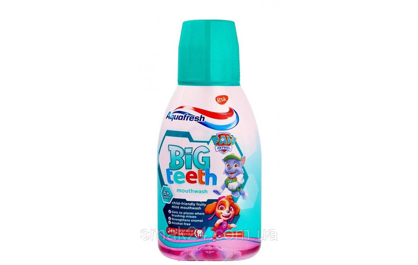 Ополаскиватель для рта детский Aquafresh Big Teeth Mouthwash 6+ 300мл Великобритания