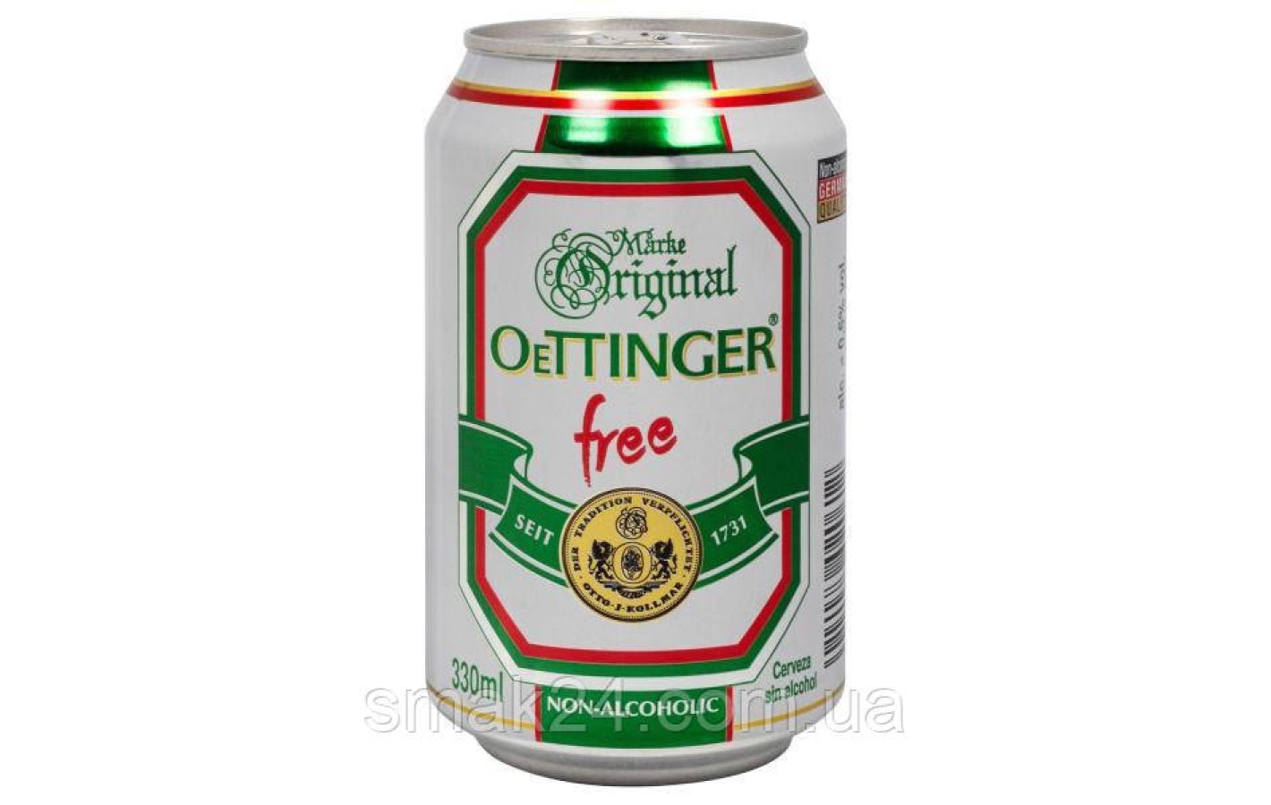 Пиво светлое безалкогольное Oettinger Free 0,5% 0,330л Германия