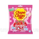 Конфеты на палочке три вкуса клубники Chupa Chups Strawberry 120г Испания