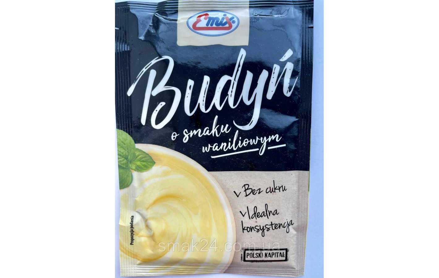 Пудинг с Ванильным вкусом БЕЗ САХАРА Emix Budyn Польша 40г