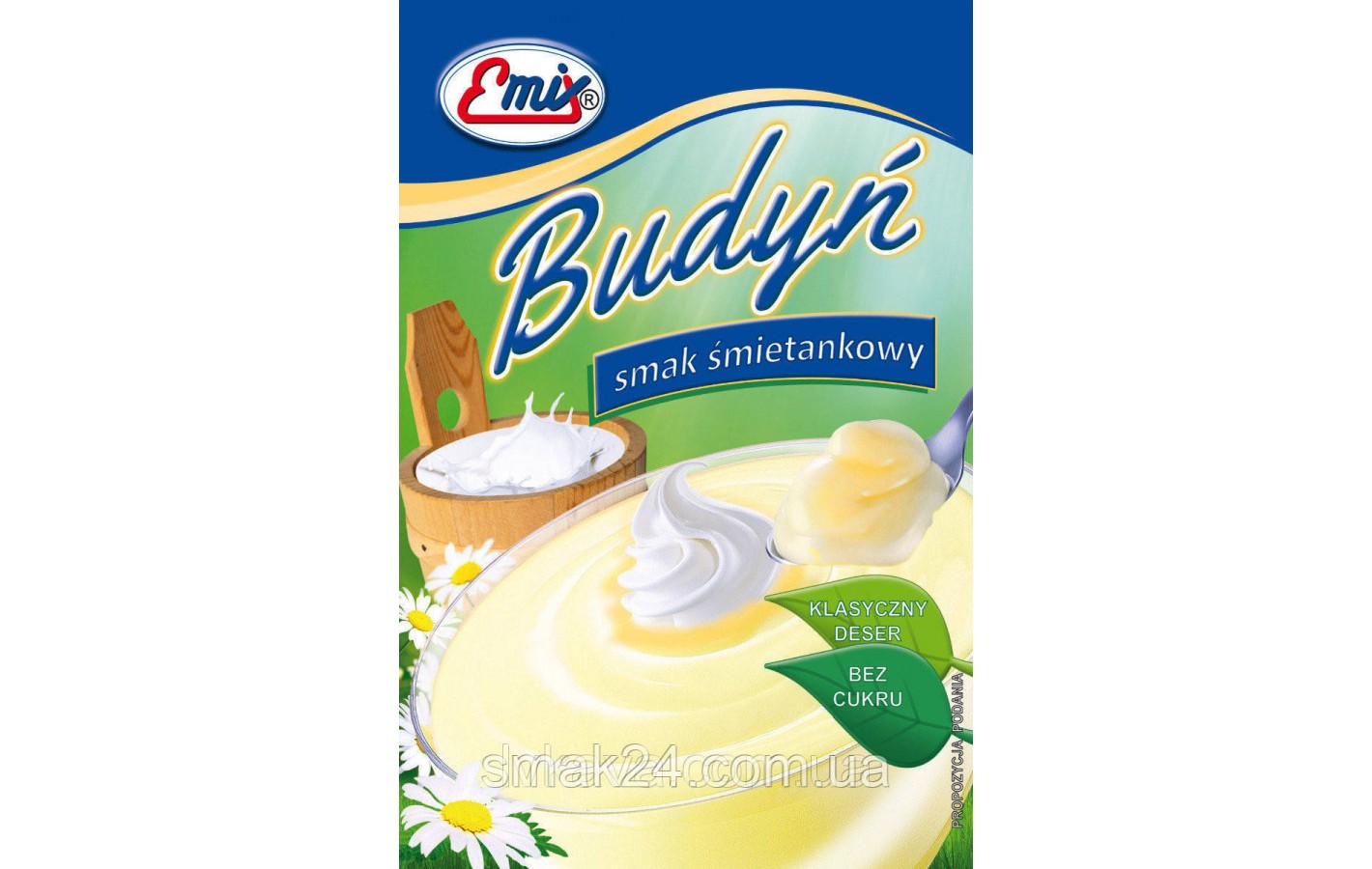 Пудинг со Сливочным вкусом БЕЗ САХАРА Emix Budyn Польша 40г