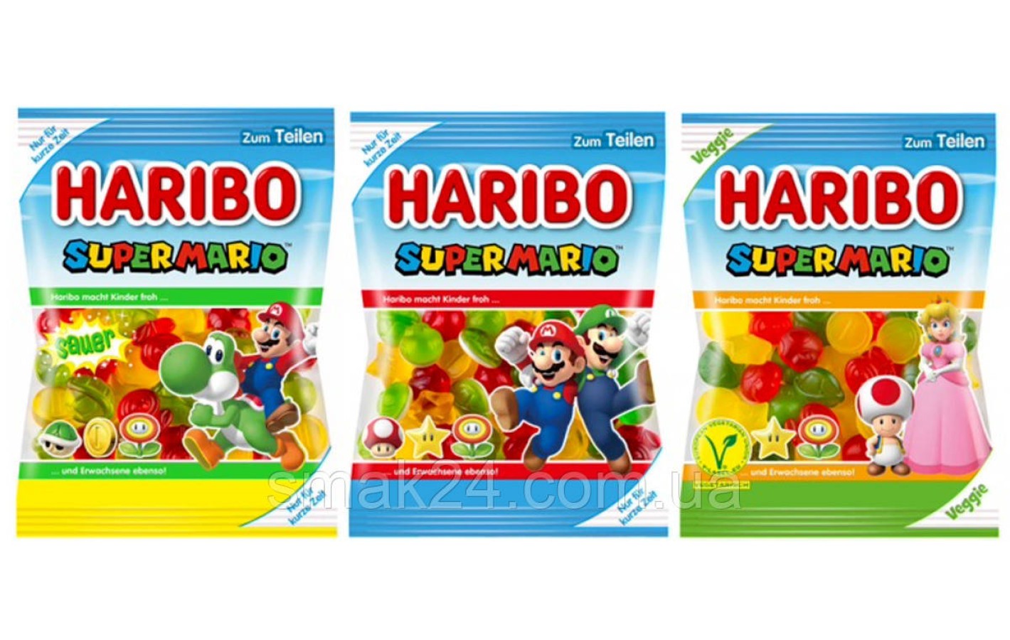 Желейные конфеты Haribo Super Mario 175г Германия