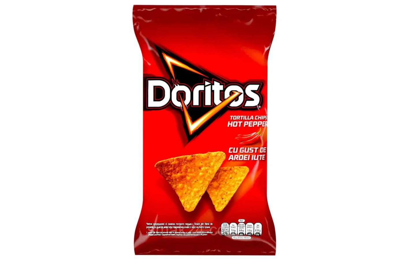 Чипсы кукурузные со вкусом острого перца Doritos Tortilla Chips Hot Pepper 100г Польша