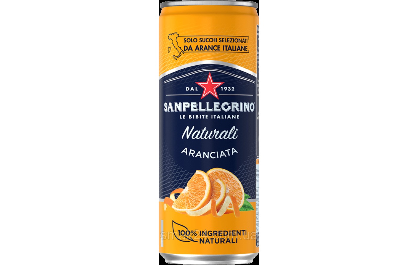 Напиток газированный с соком апельсина Sanpellegrino 100% Naturali Aranciata 330мл Италия
