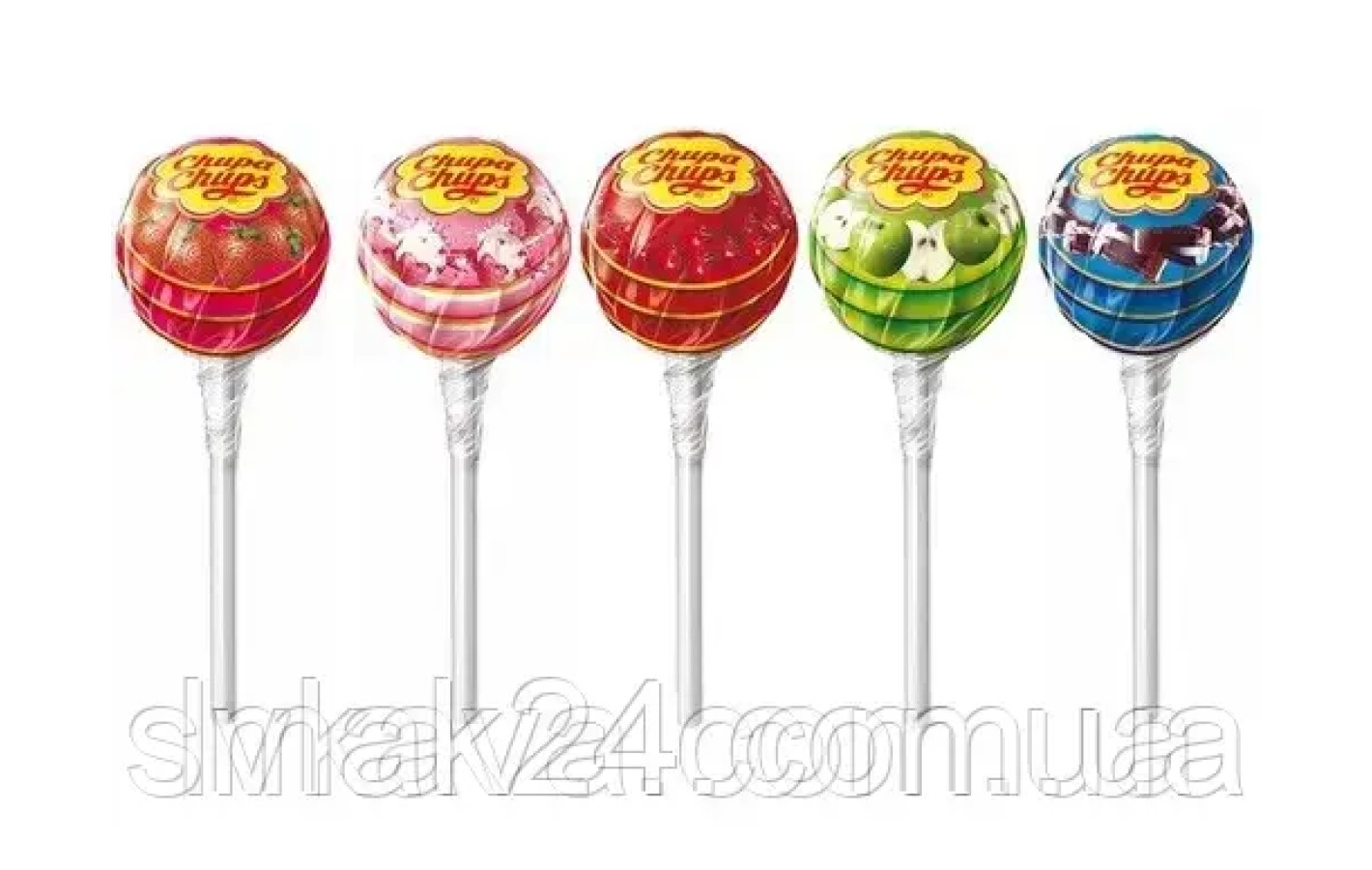Конфеты на палочке Чупа Чупс пять вкусов Chupa Chups 3кг(250шт) Испания