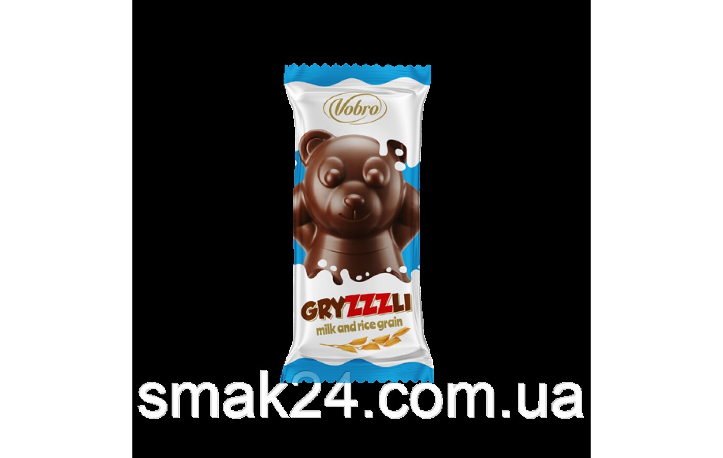 Шоколадні цукерки Ведмедик Гризлі Vobro Gryzzli 1кг (58-60шт) Польща