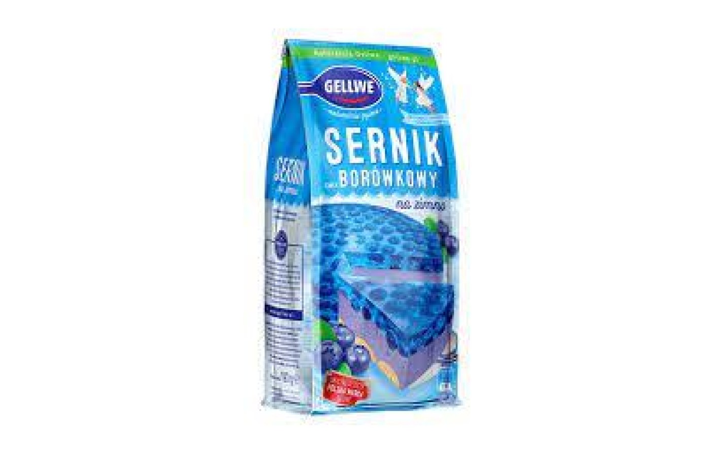 Творожный пирог без выпекания со вкусом черники Gellwe Sernik (Сырник, чизкейк) 193г Польша