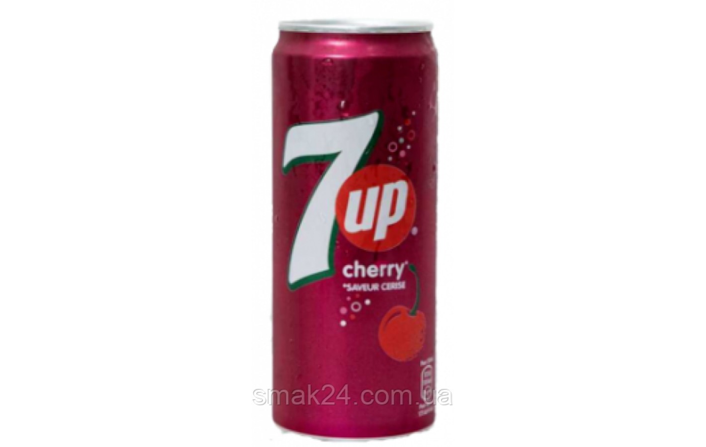 Напиток сильногазированный 7UP Cherry 330мл ж/б Франция