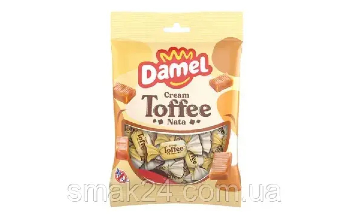 Цукерки молочний ірис БЕЗ ГЛЮТЕНА Damel Cream Toffee Nata 120 г Іспанія