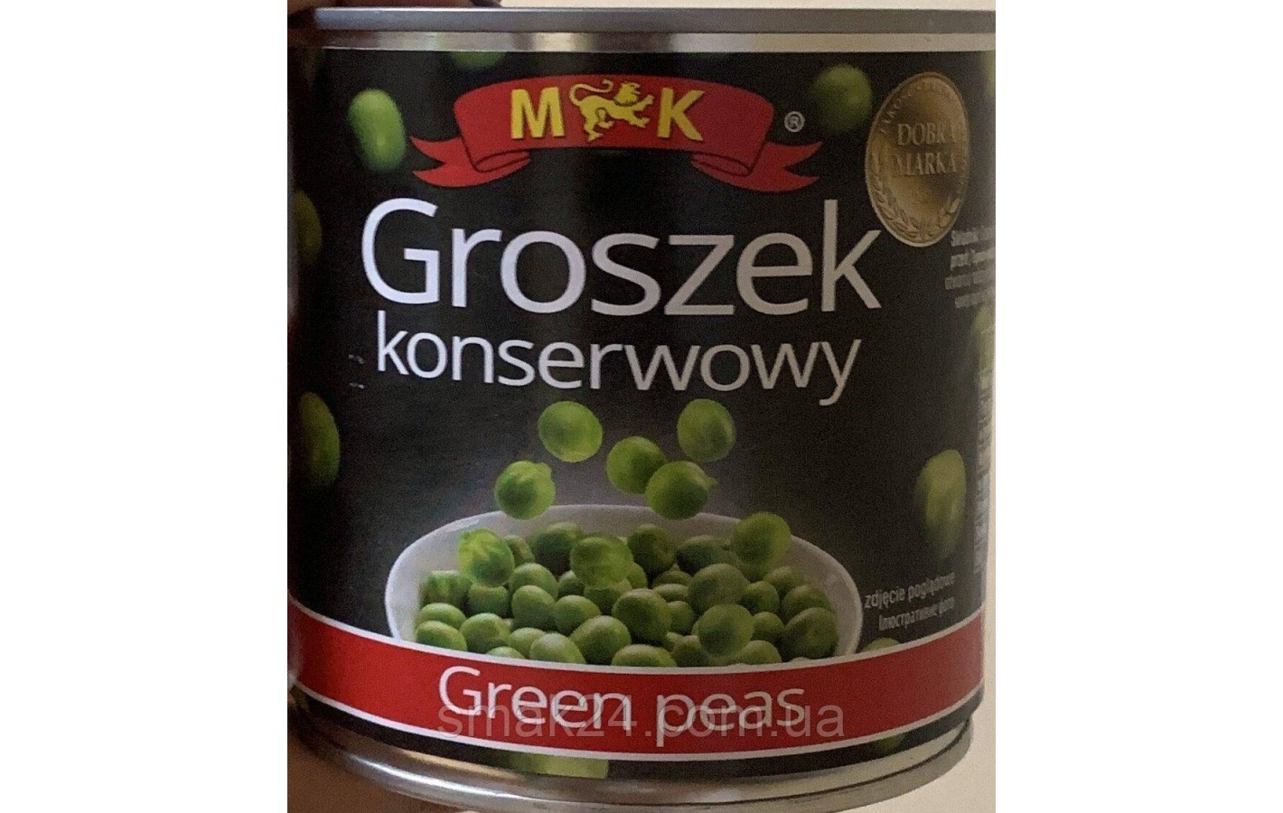 Зелений горошок консервований M&K 240/400 г Польща