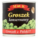 Зелений горошок консервований M&K 240/400 г Польща